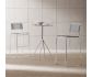 Photo : Table mange debout verre rond FACE